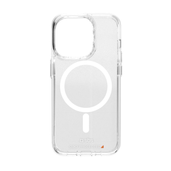 SBS D3O MagSafe dėklas iPhone 15 - skaidrus