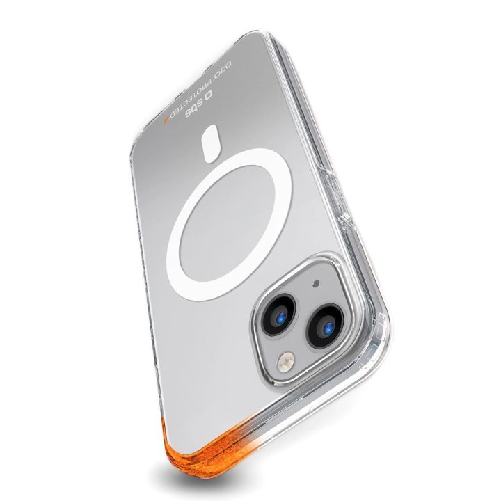 SBS D3O MagSafe dėklas iPhone 15 - skaidrus