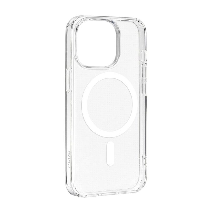 LITE MAG PRO“ apsauginis dėklas (PC+TPU+TPE) su integruotais magnetais iPhone 15 Pro“, baltas