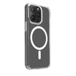 Puro Lite Mag“ MagSafe silikoninis dėklas iPhone 15 Pro“ – permatomas