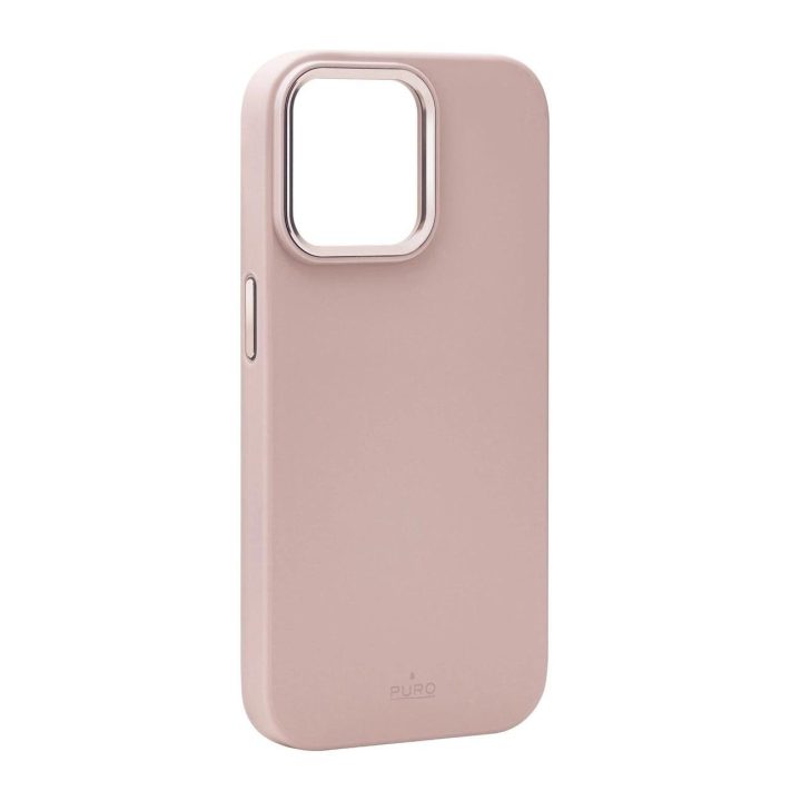 Puro Icon Mag Pro MagSafe silikoninis dėklas iPhone 15 Pro“ - rožinis