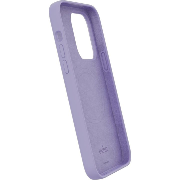 Puro Icon Mag MagSafe silikoninis dėklas iPhone 14 Pro - Levandų