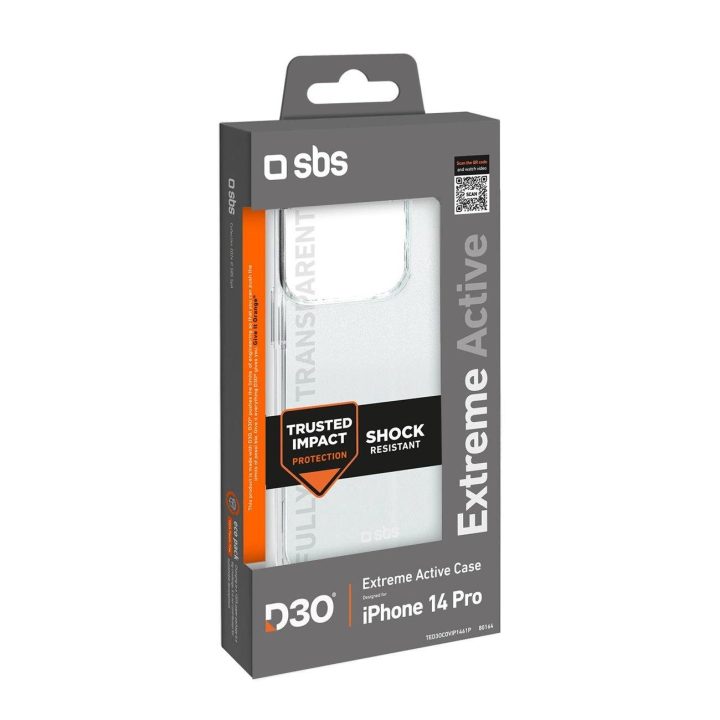SBS D3O dėklas iPhone 14 Pro - Skaidrus