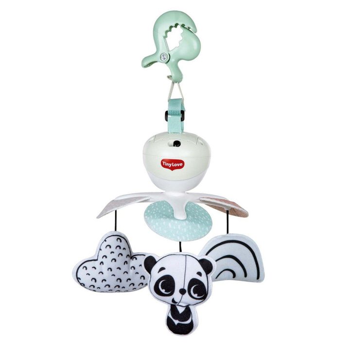 mobili kelioninė karuselė DECOR juodos/baltos spalvos