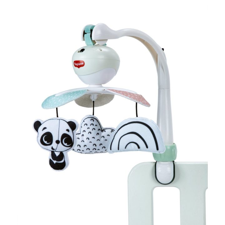 mobili kelioninė karuselė DECOR juodos/baltos spalvos