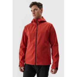Vyriška 4F“ raudona softshell striukė su gobtuvu