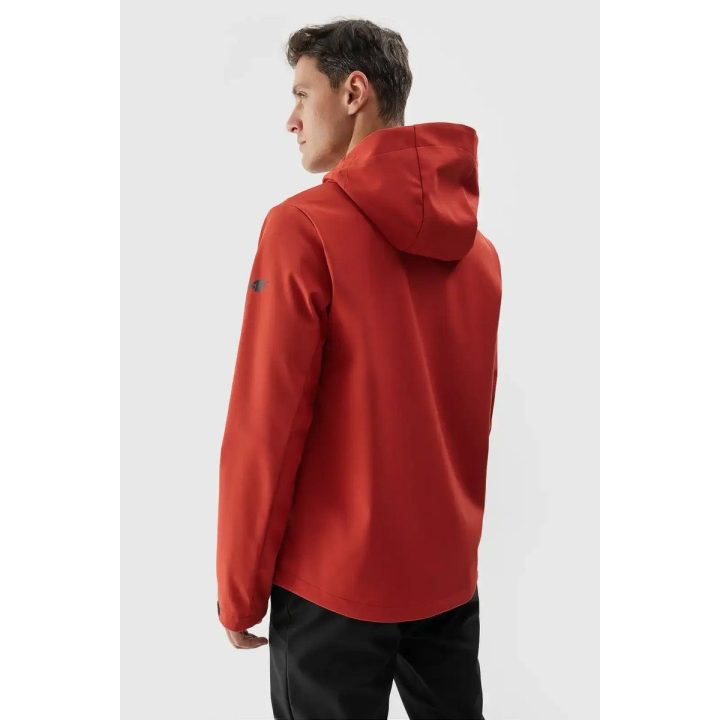 Vyriška 4F“ raudona softshell striukė su gobtuvu