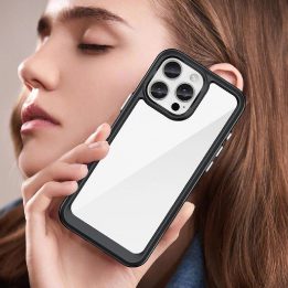 Outer Space“ dėklas su gelio rėmeliu iPhone 16 Pro“ – juodas