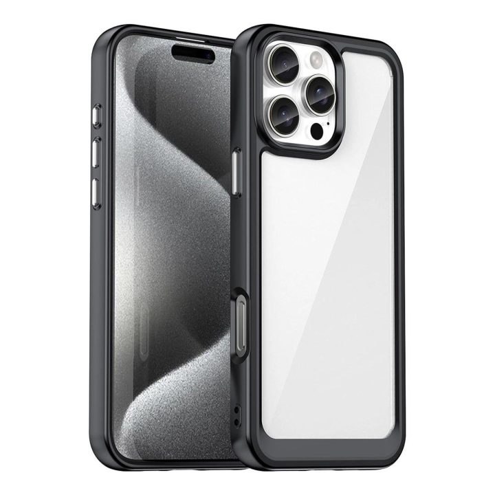 Outer Space“ dėklas su gelio rėmeliu iPhone 16 Pro“ – juodas