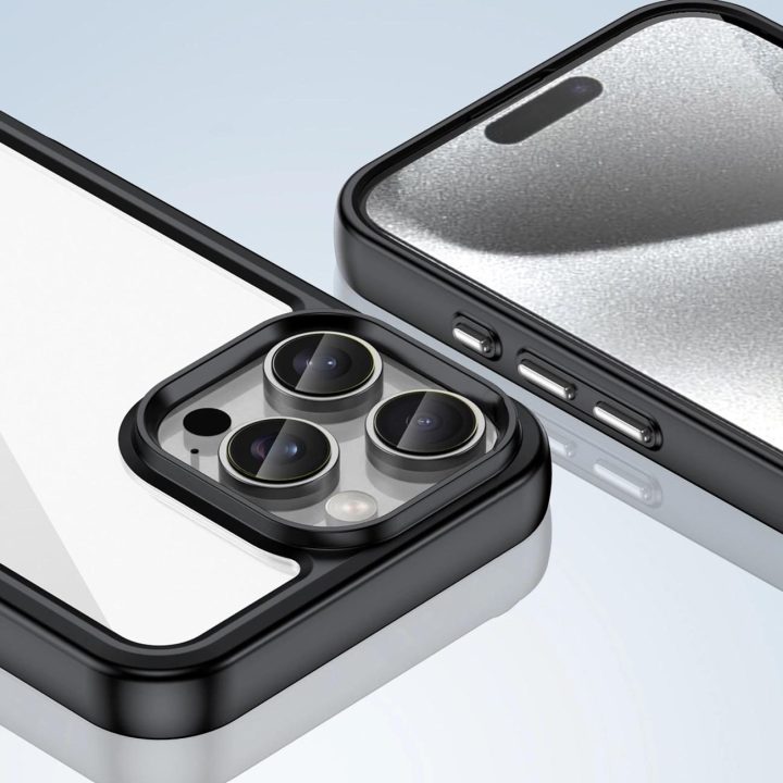 Outer Space“ dėklas su gelio rėmeliu iPhone 16 Pro“ – juodas