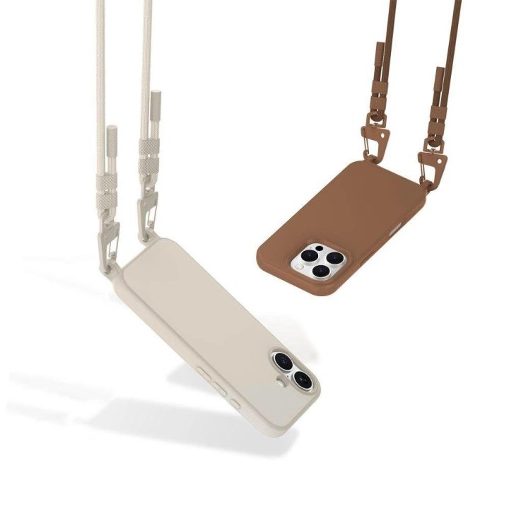 MagNecklace MagSafe dėklas iPhone 16 Pro Max telefonui – rudos spalvos