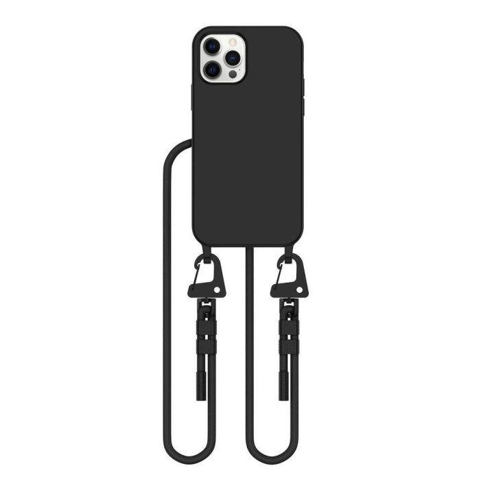 MagNecklace“ MagSafe“ dėklas iPhone 12“ / 12 Pro“ - juoda