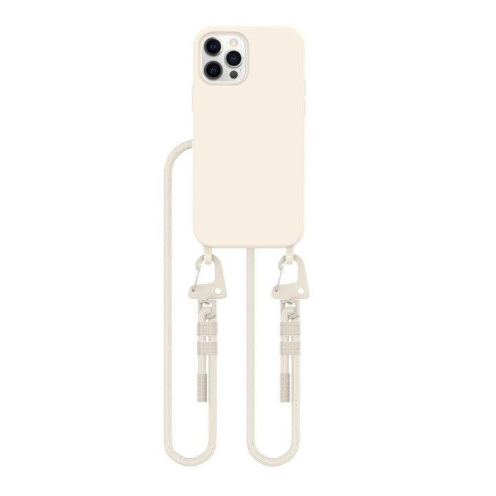 MagNecklace“ MagSafe“ dėklas iPhone 12“ / 12 Pro“ – smėlio spalvos