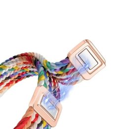dirželis NylonMag Xiaomi Smart Band 8 / 9 / NFC juostai – juodas