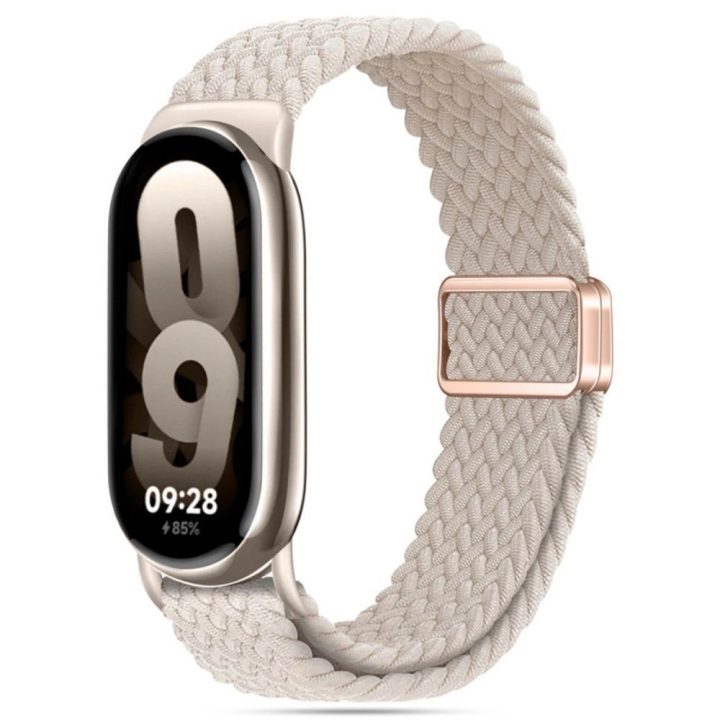 “ NylonMag“ dirželis Xiaomi Smart Band 8“ / 9 / NFC – smėlio spalvos