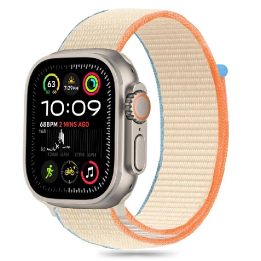 “ nailoninė apyrankė Apple Watch“ 6 / 7 / 8 / 9 / 10 / SE / Ultra 1 / 2 (44 / 45 / 46 / 49 MM) – smėlinė