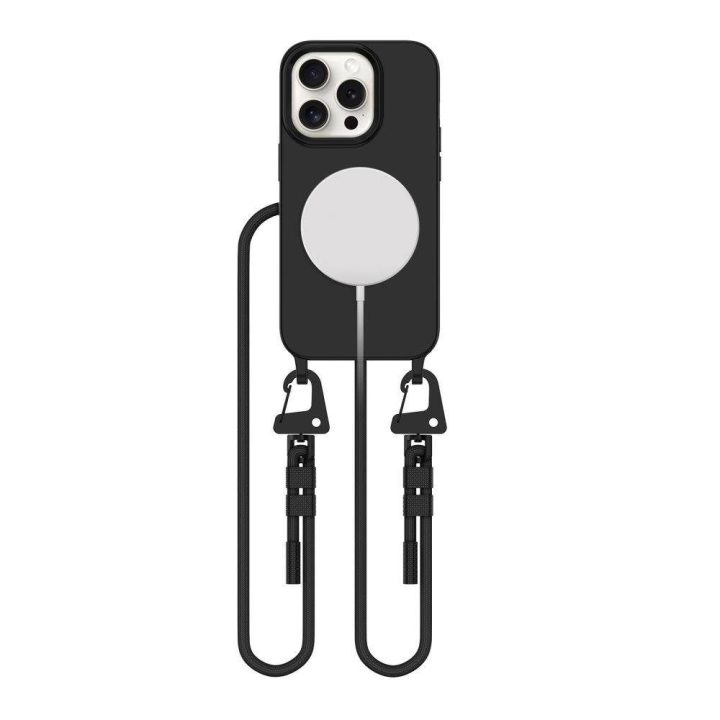 MagNecklace MagSafe iPhone 15 Pro dėklas – juodas