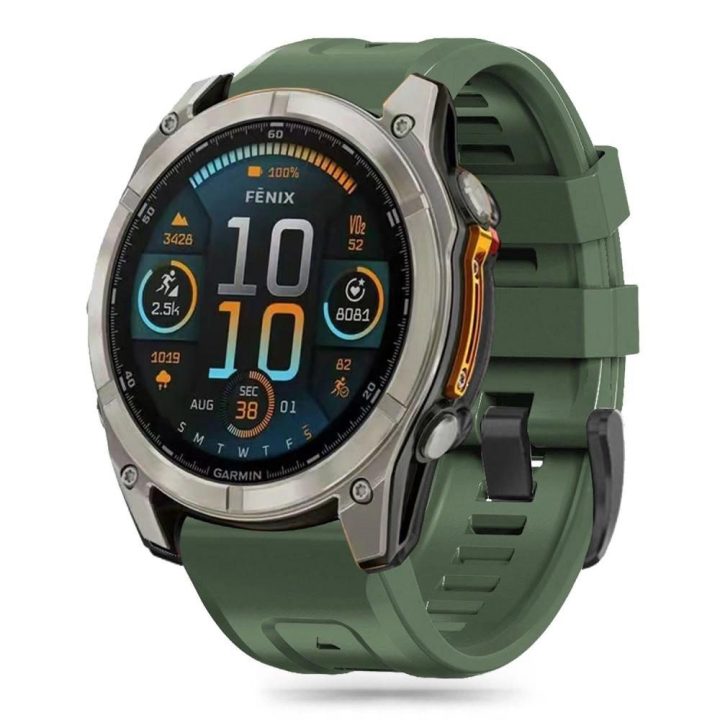 Silikoninė juostelė Garmin Fenix 55 / 5S PLUS / 6S / 6S Pro / 7S / 8 (43MM) - Žalia