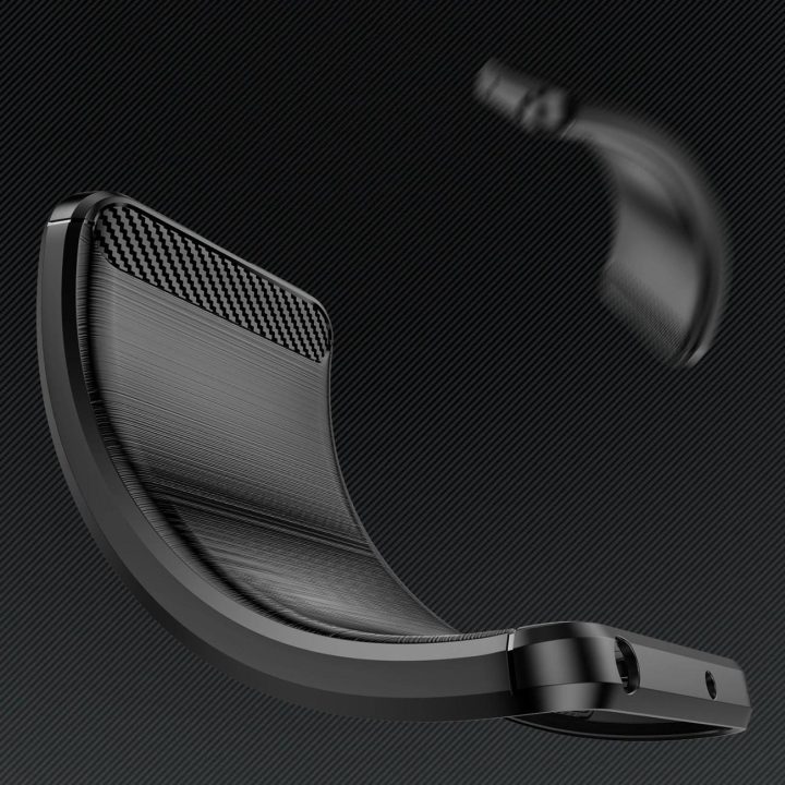 Carbon Case“ dėklas iPhone 16“ silikoninis dėklas – juodas