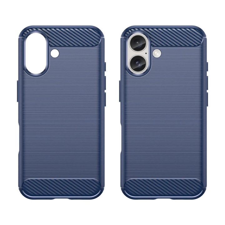 Karboninis dėklas iPhone 16 silikoninis dėklas – mėlynas