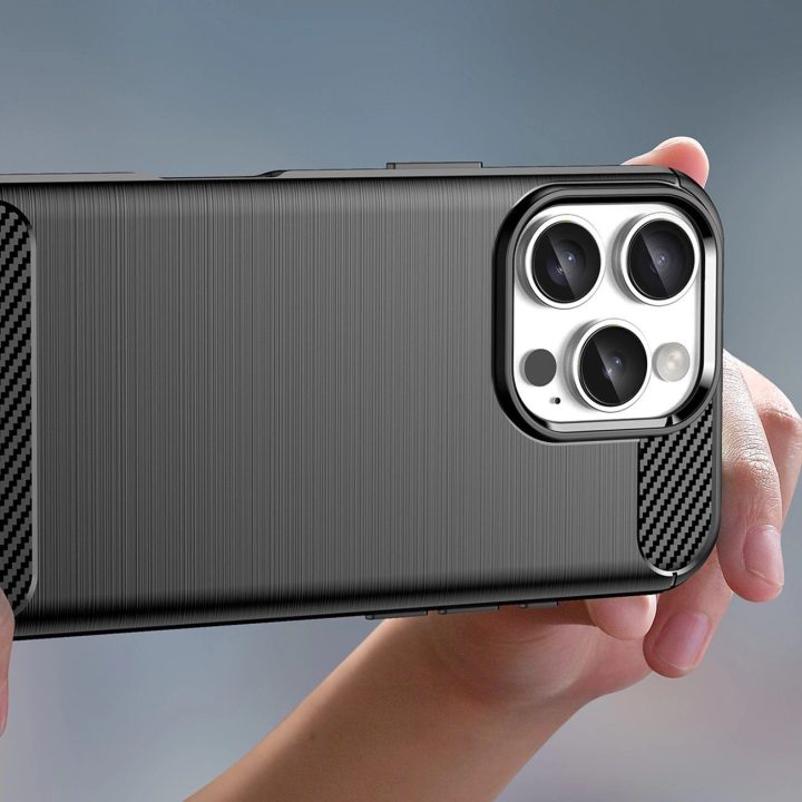 dėklas iPhone 16 Pro“ – juodos spalvos