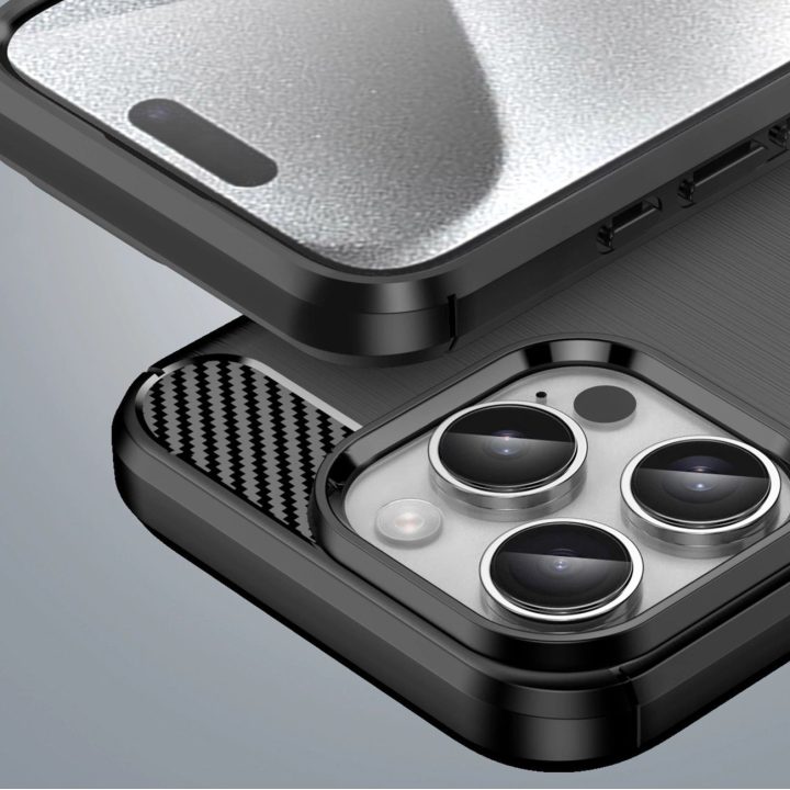 dėklas iPhone 16 Pro“ – juodos spalvos