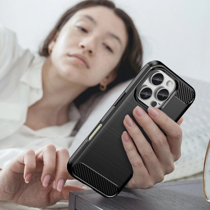 dėklas iPhone 16 Pro“ – juodos spalvos