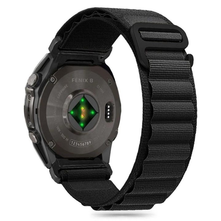 Strap Garmin Fenix 5 / 6 / 6 Pro / 7 / 8 (47MM) - Juoda