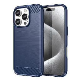 iPhone 16 Pro Max“ skirtas silikoninis dėklas – mėlynas