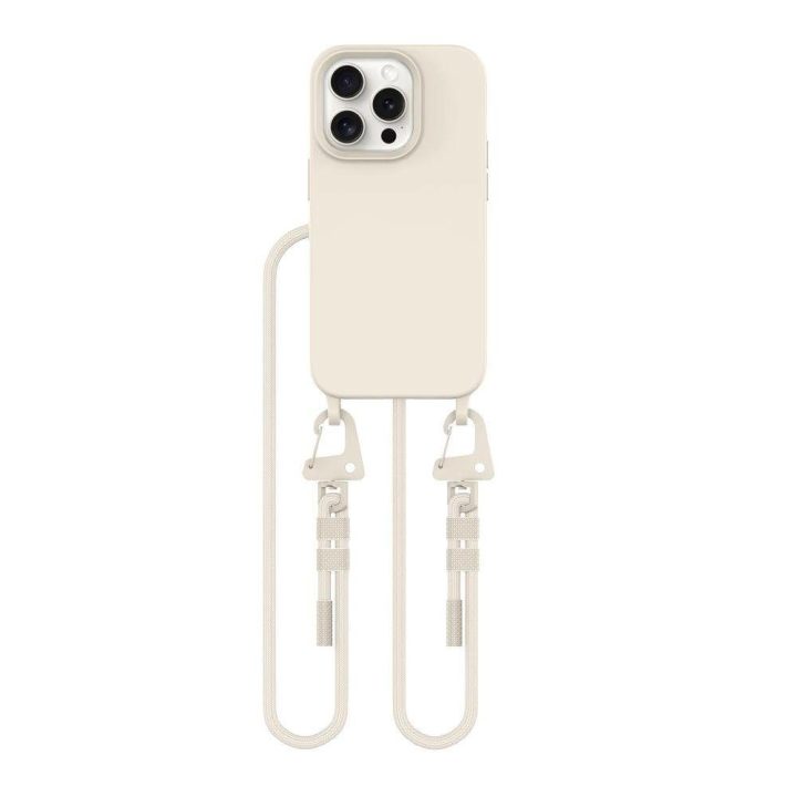 MagSafe iPhone 15 Pro dėklas – smėlio spalvos