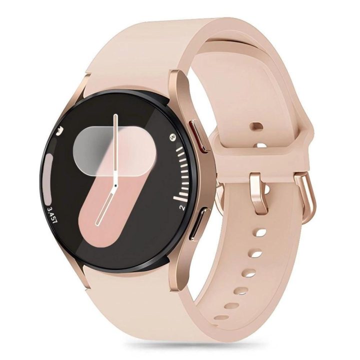 silikono dirželis Samsung Galaxy Watch 4 / 5 / 5 Pro / 6 / 7 / FE“ – smėlinis