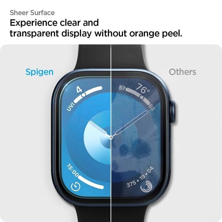 hibridinis stiklas 2 PAKUOTĖS Apple Watch 10“ (46 MM) skaidrus