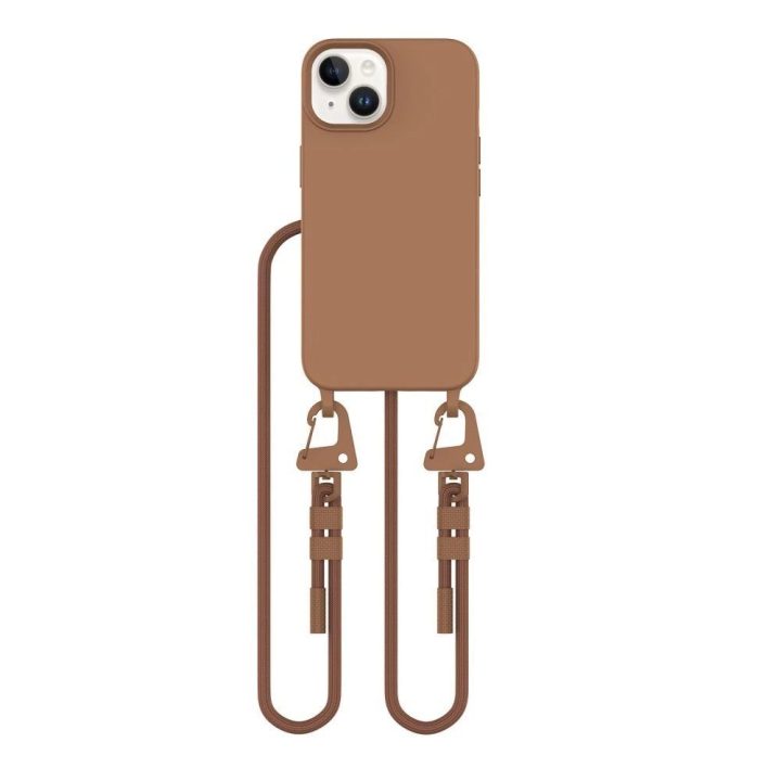 iPhone 14 dėklas - rudos spalvos