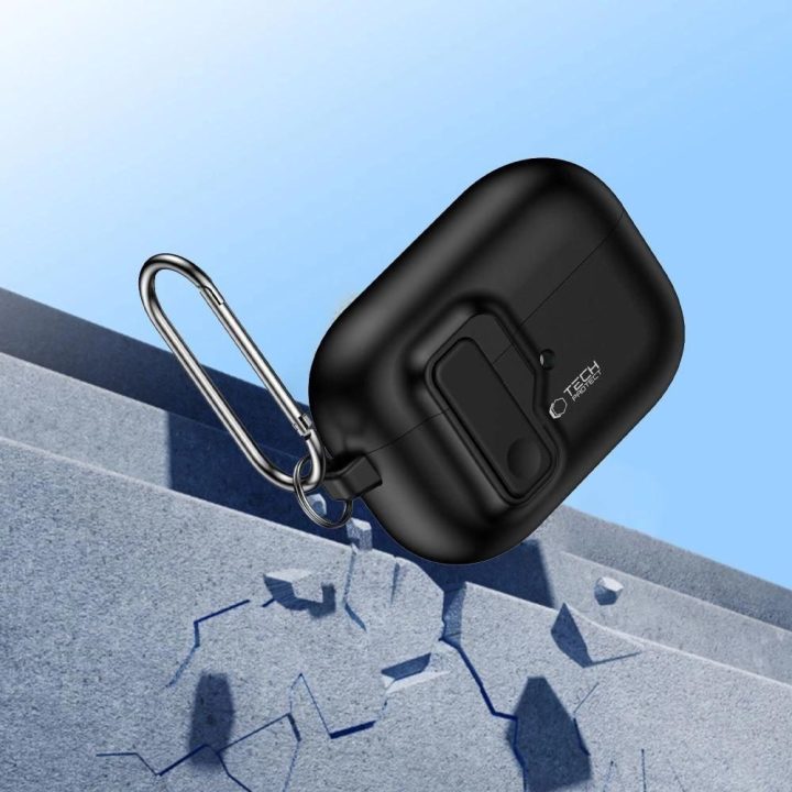 dėklas su karabinu Apple AirPods Pro 1 / 2“ – juodas