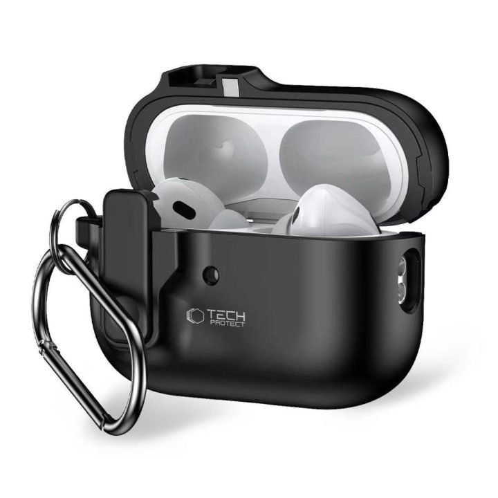 dėklas su karabinu Apple AirPods Pro 1 / 2“ – juodas