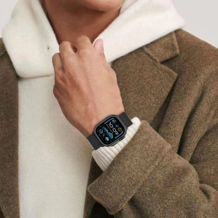 dirželis Apple Watch 6/7/8/9/10/SE/Ultra 1/2“ (44 / 45 / 46 / 49 mm) – titanas