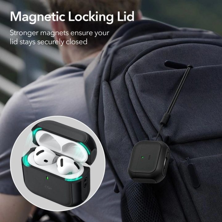 dėklas Apple AirPods 4“, juodos spalvos