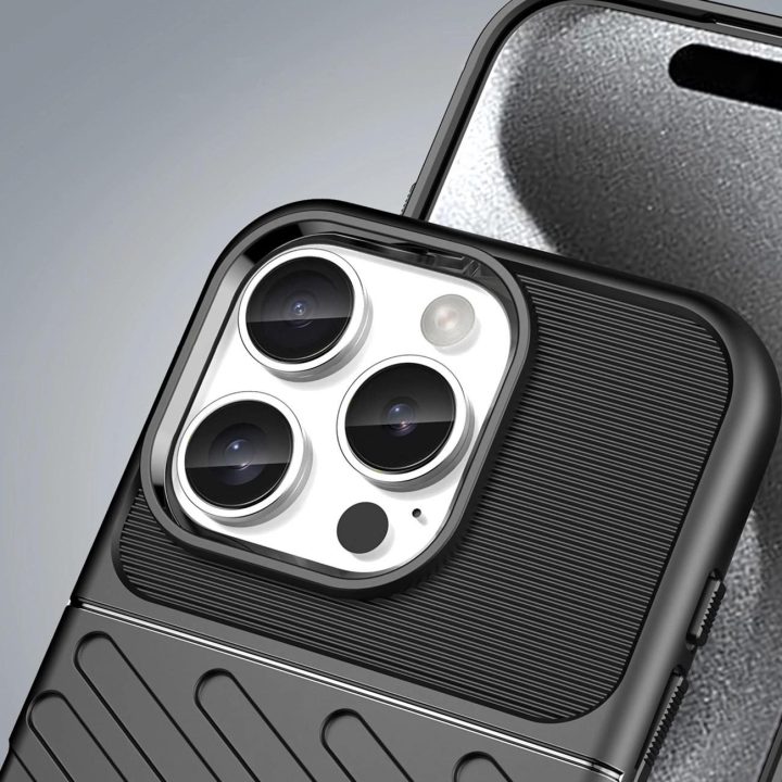 apsauginis dėklas iPhone 16 Pro – juodos spalvos