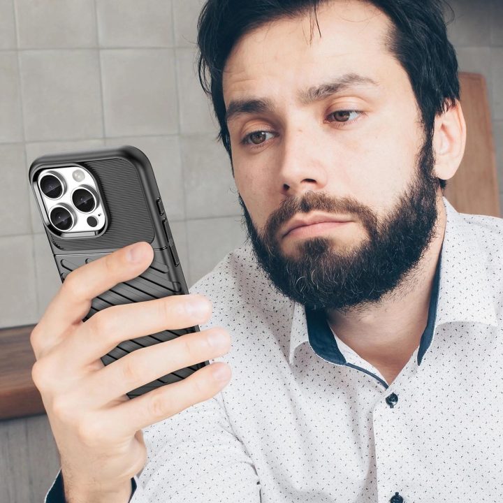 apsauginis dėklas iPhone 16 Pro – juodos spalvos