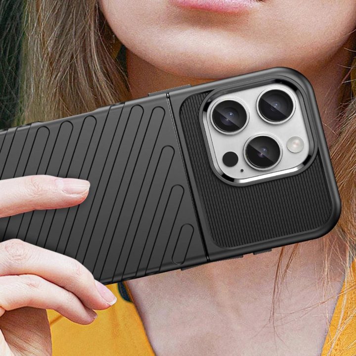 apsauginis dėklas iPhone 16 Pro – juodos spalvos
