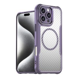 silikono dėklas iPhone 16 Pro Max - violetinė