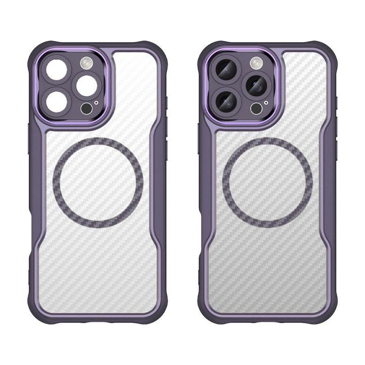 silikono dėklas iPhone 16 Pro Max - violetinė