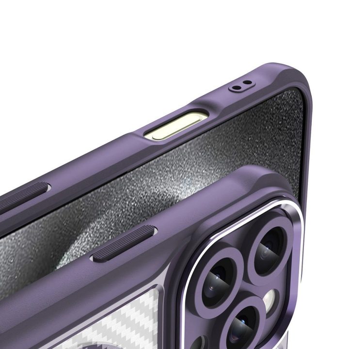 silikono dėklas iPhone 16 Pro Max - violetinė