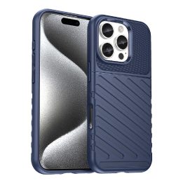 dėklas iPhone 16 Pro Max“ telefonui iš silikono – mėlynos spalvos