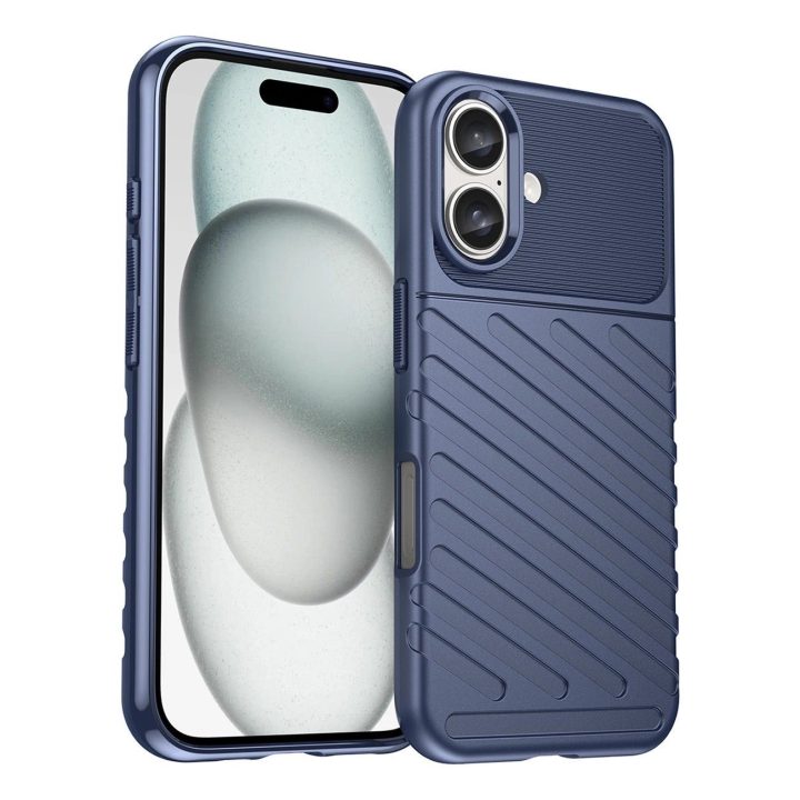 iPhone 16“ silikono dėklas – mėlynas