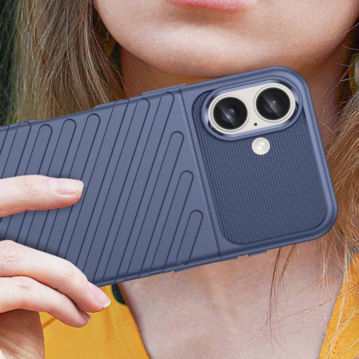 iPhone 16“ silikono dėklas – mėlynas