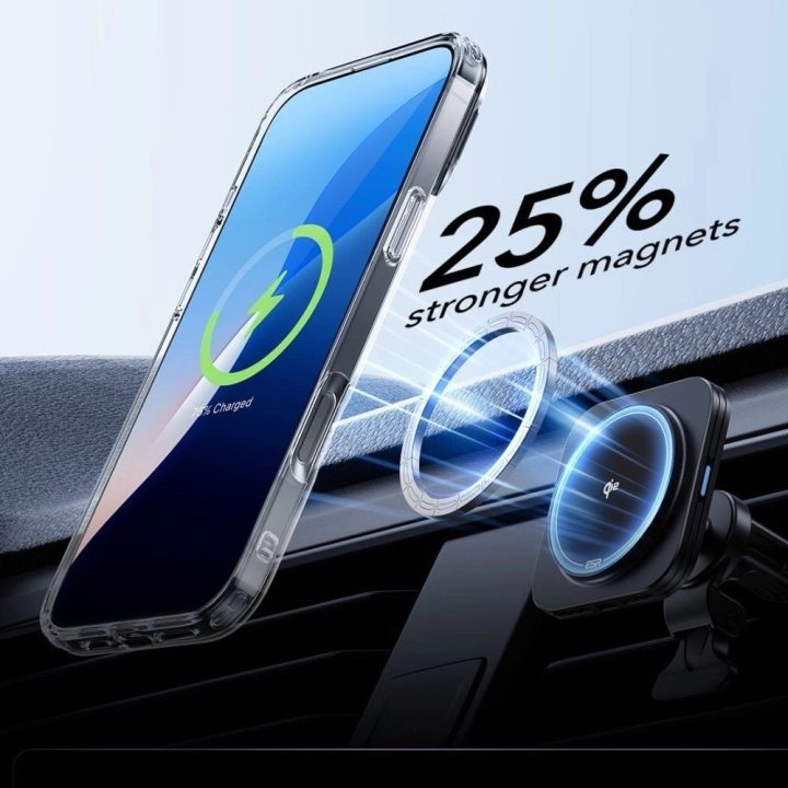 Dėklo Rinkinys su Stovu + Grūdintas Stiklas iPhone 16 Pro - Skaidrus