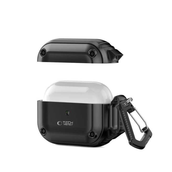 dėklas su karabinu Apple AirPods Pro 1 / 2“ - juodas