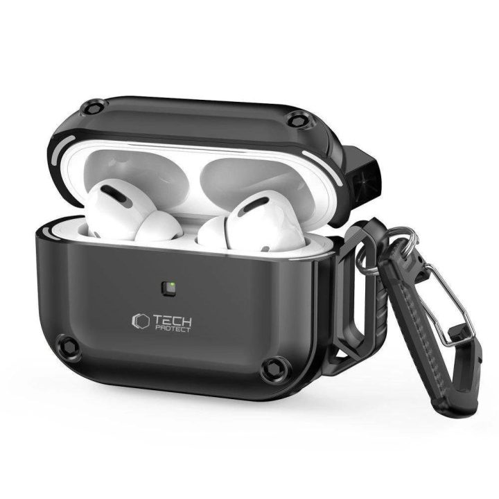 dėklas su karabinu Apple AirPods Pro 1 / 2“ - juodas