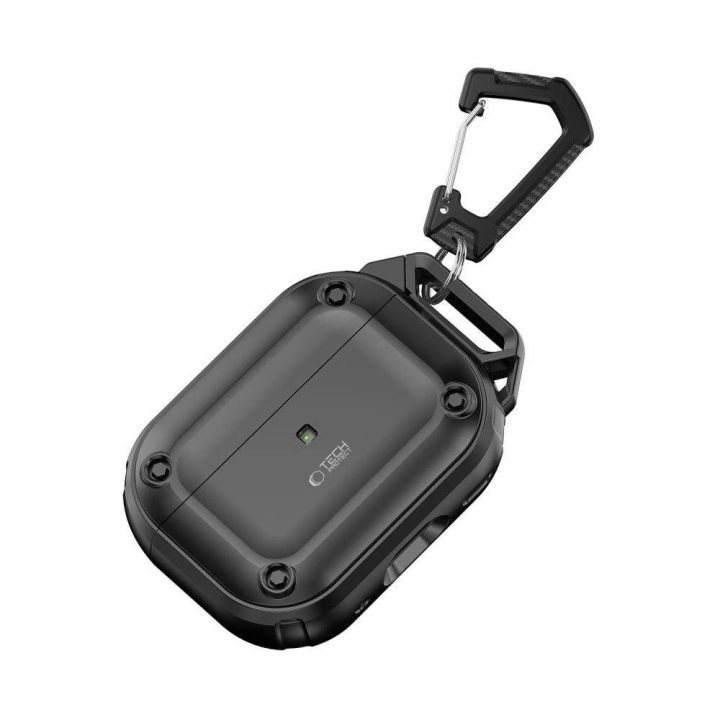 dėklas su karabinu Apple AirPods Pro 1 / 2“ - juodas